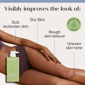 Medix 5.5 Coconut Oil Body Lotion application on skin