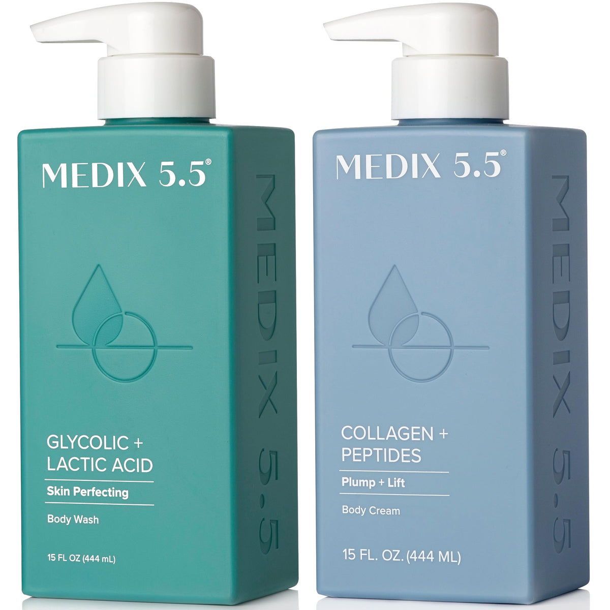 Medix 5.5 Exfoliating AHA Glycolic Acid Face & Body Wash Set front view