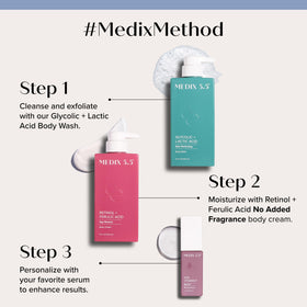 Medix 5.5 Glycolic Acid Exfoliating Body Wash texture close-up