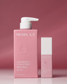 Medix 5.5 lotion back view showing ingredients list