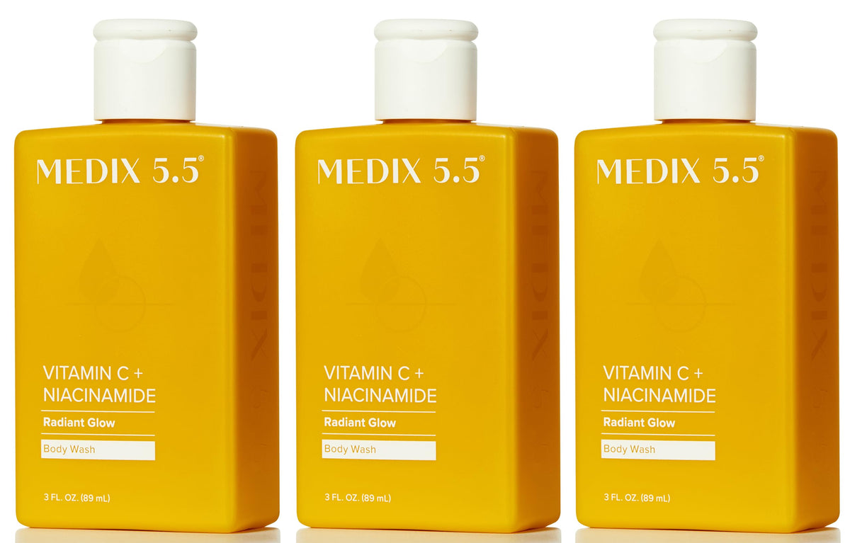 Medix 5.5 Radiant Glow Vitamin C Body Wash 240g front view