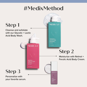 Medix 5.5 Retinol Body Lotion with green tea extract