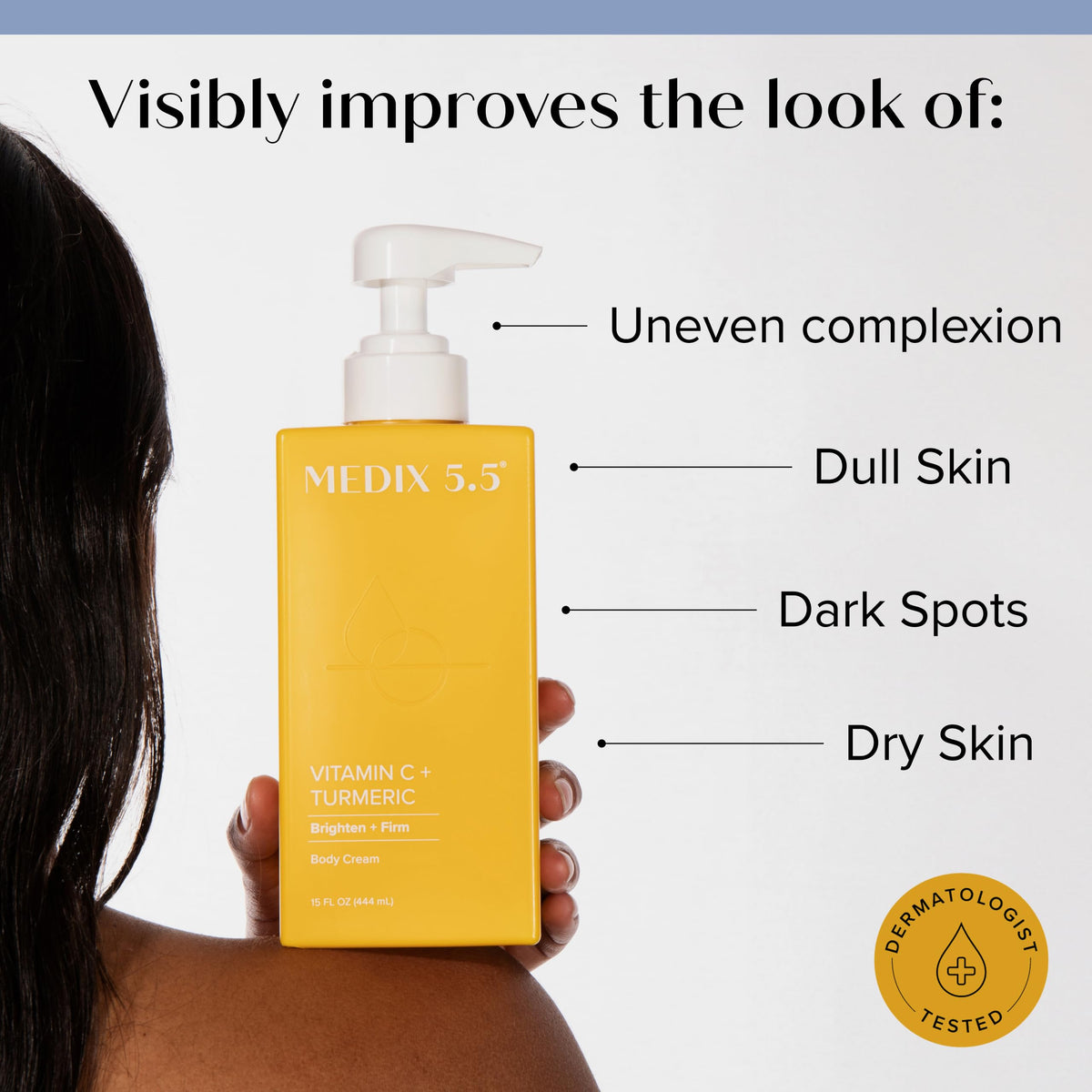 Medix 5.5 skincare set displayed on a bathroom counter