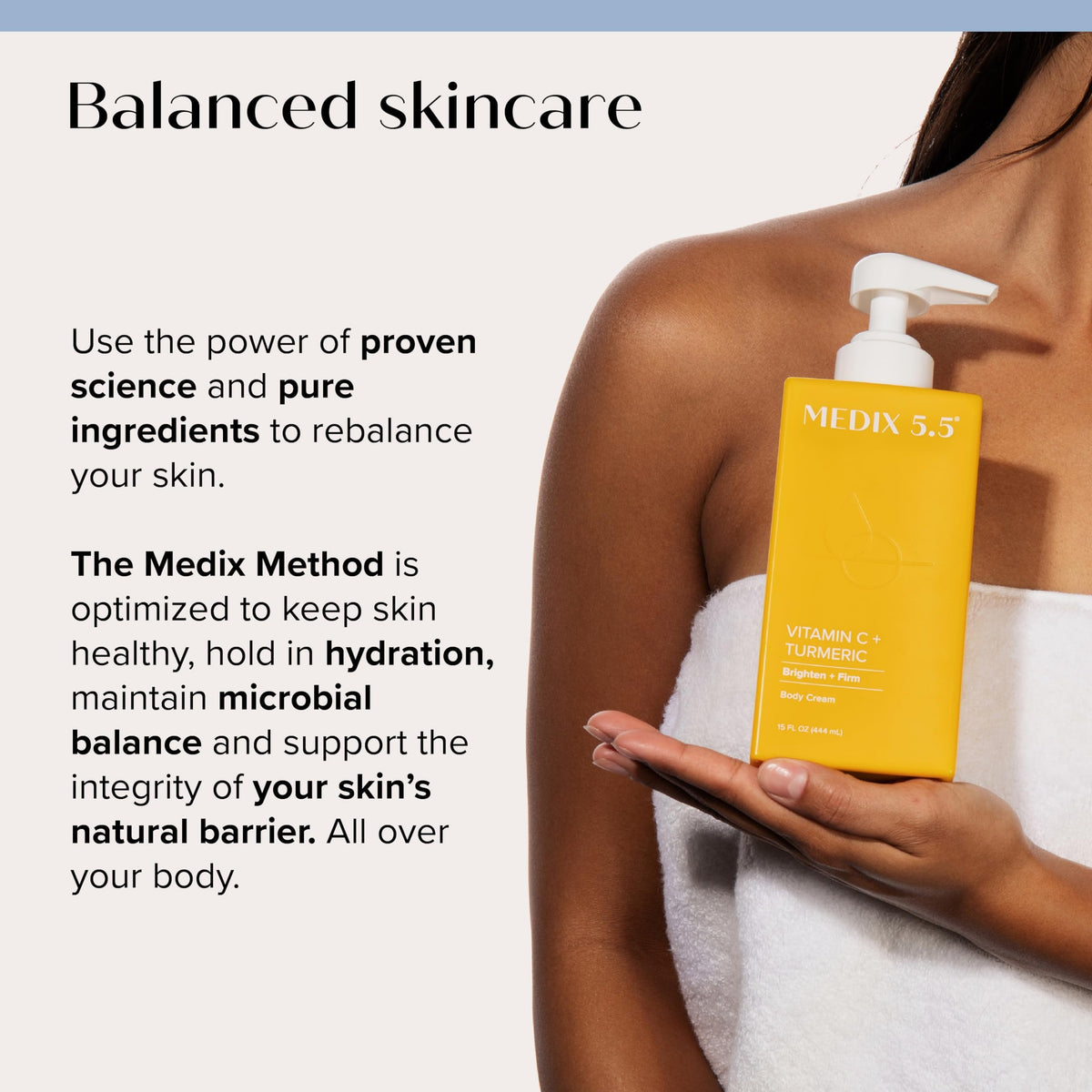 Medix 5.5 skincare set in lifestyle setting