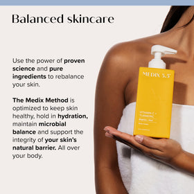 Medix 5.5 skincare set in lifestyle setting