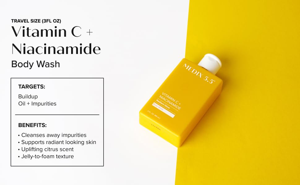 Medix 5.5 Vitamin C Body Wash with citrus fruits