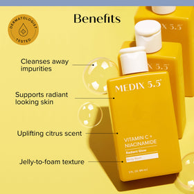 Medix 5.5 Vitamin C Body Wash with Niacinamide side view