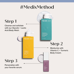 Medix 5.5 Vitamin C Cream and Niacinamide side by side
