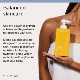 Medix 5.5 Vitamin C Cream lifestyle scene with user