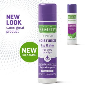 Medline Remedy Clinical Lip Balm stick with packaging
