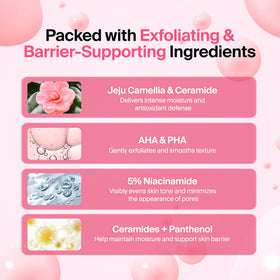 Meebak Camellia Clear Cream application on skin