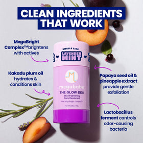Megababe Glow Deo Lavender Mint close-up of stick