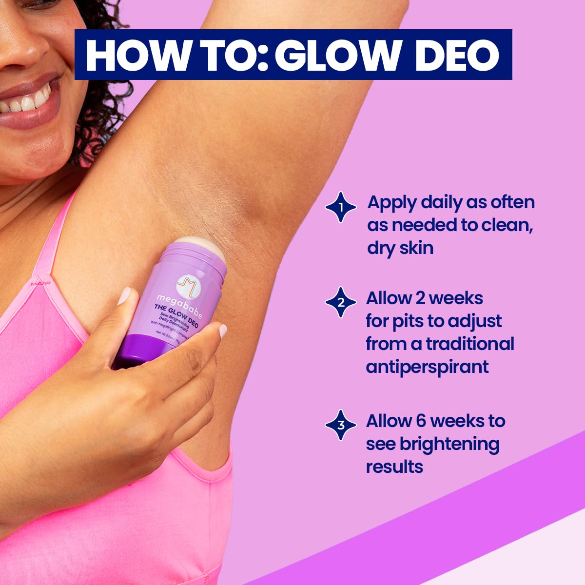 Megababe Glow Deo Lavender Mint ingredients list