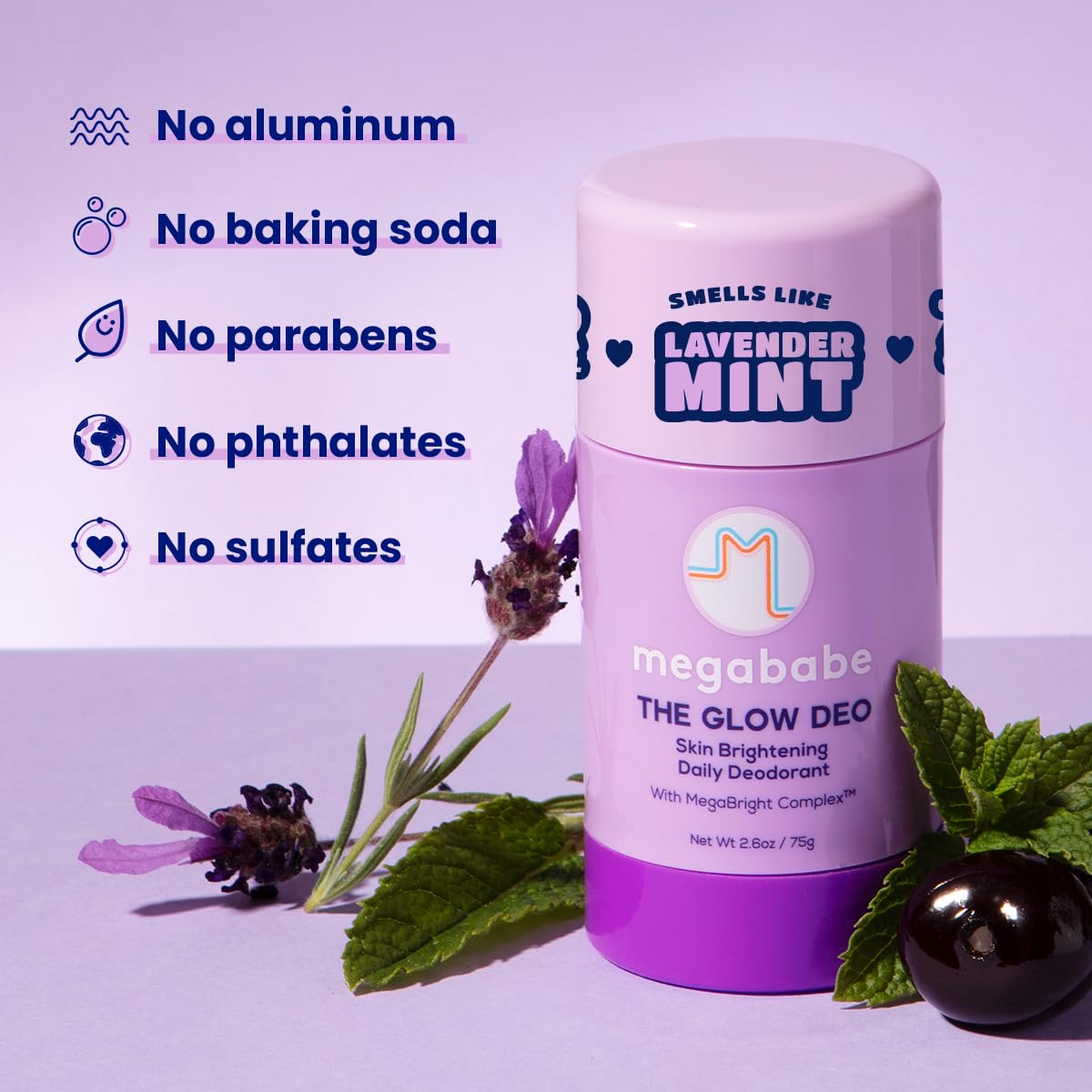 Megababe Glow Deo Lavender Mint lifestyle scene