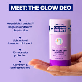 Megababe Glow Deo Lavender Mint packaging