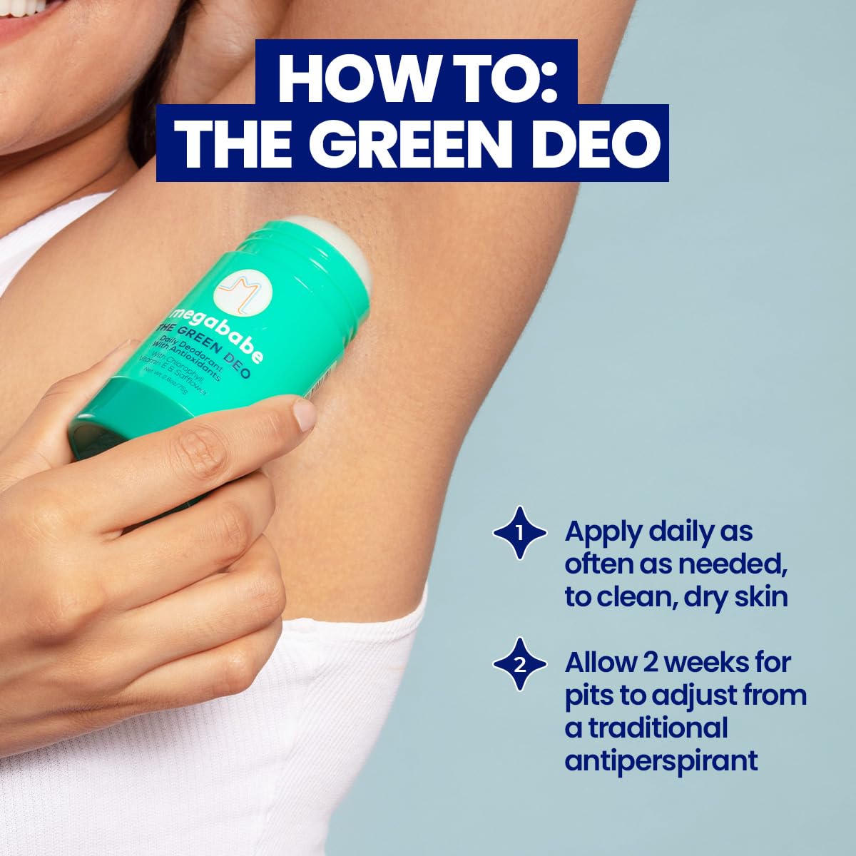 Megababe Green Deo Geranium Lemon packaging