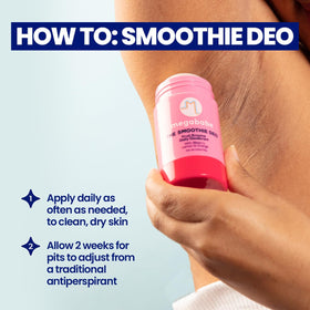 Megababe Smoothie Deo Coconut Lime texture on skin