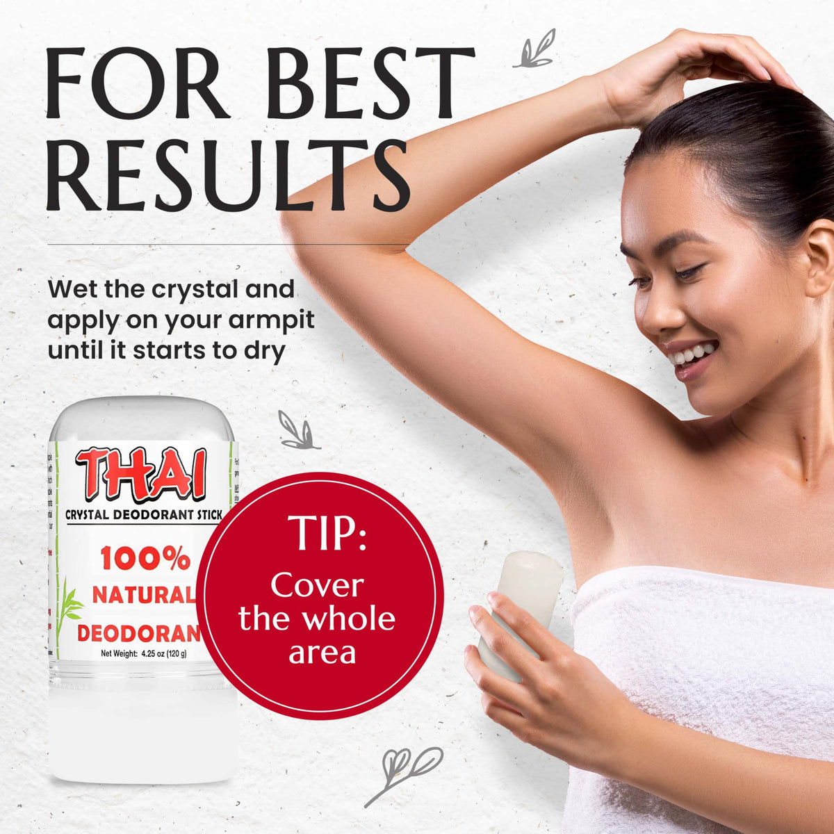 MegaRhino Thai Crystal Deodorant with natural ingredients