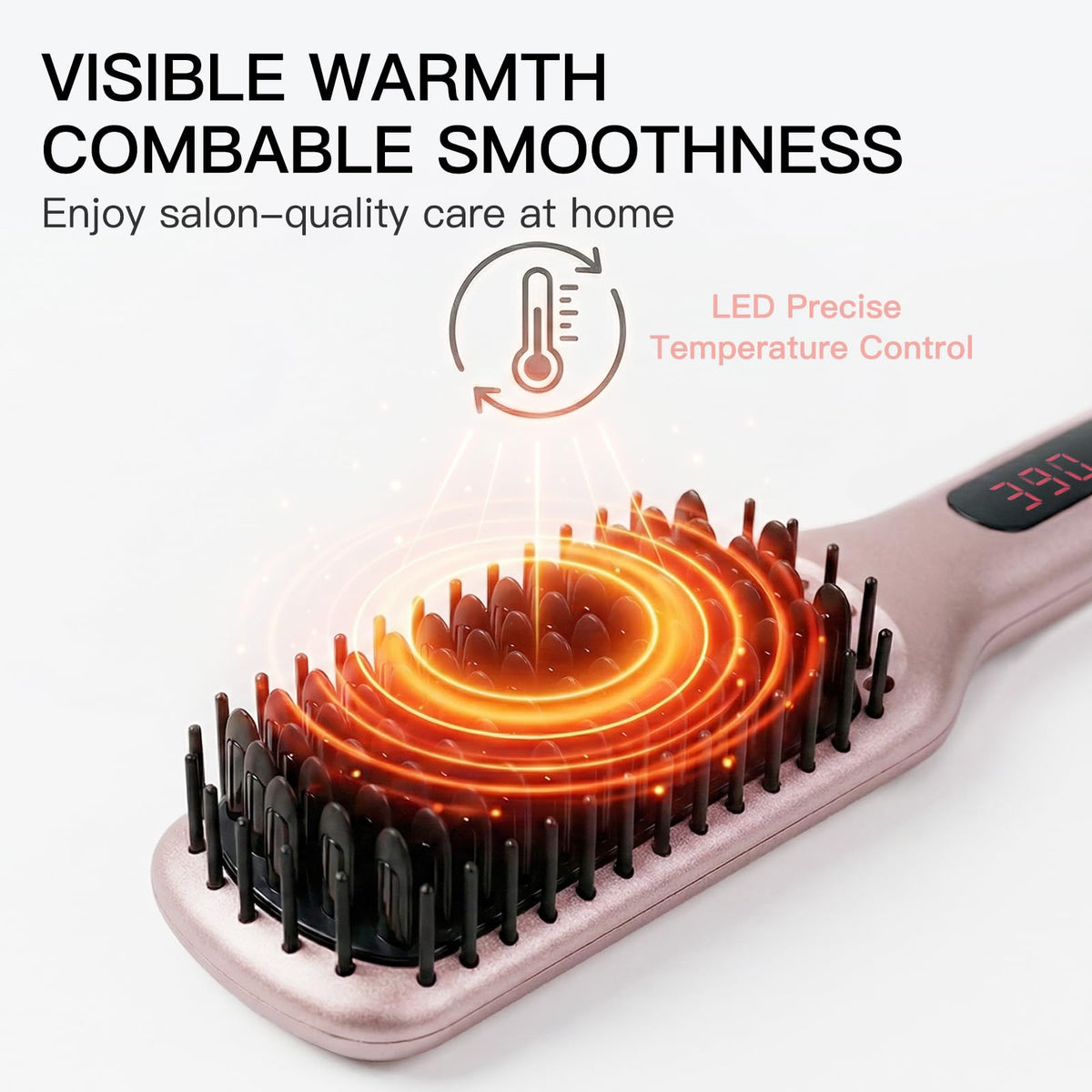 MEGAWISE Hair Straightener Brush in a lifestyle setting