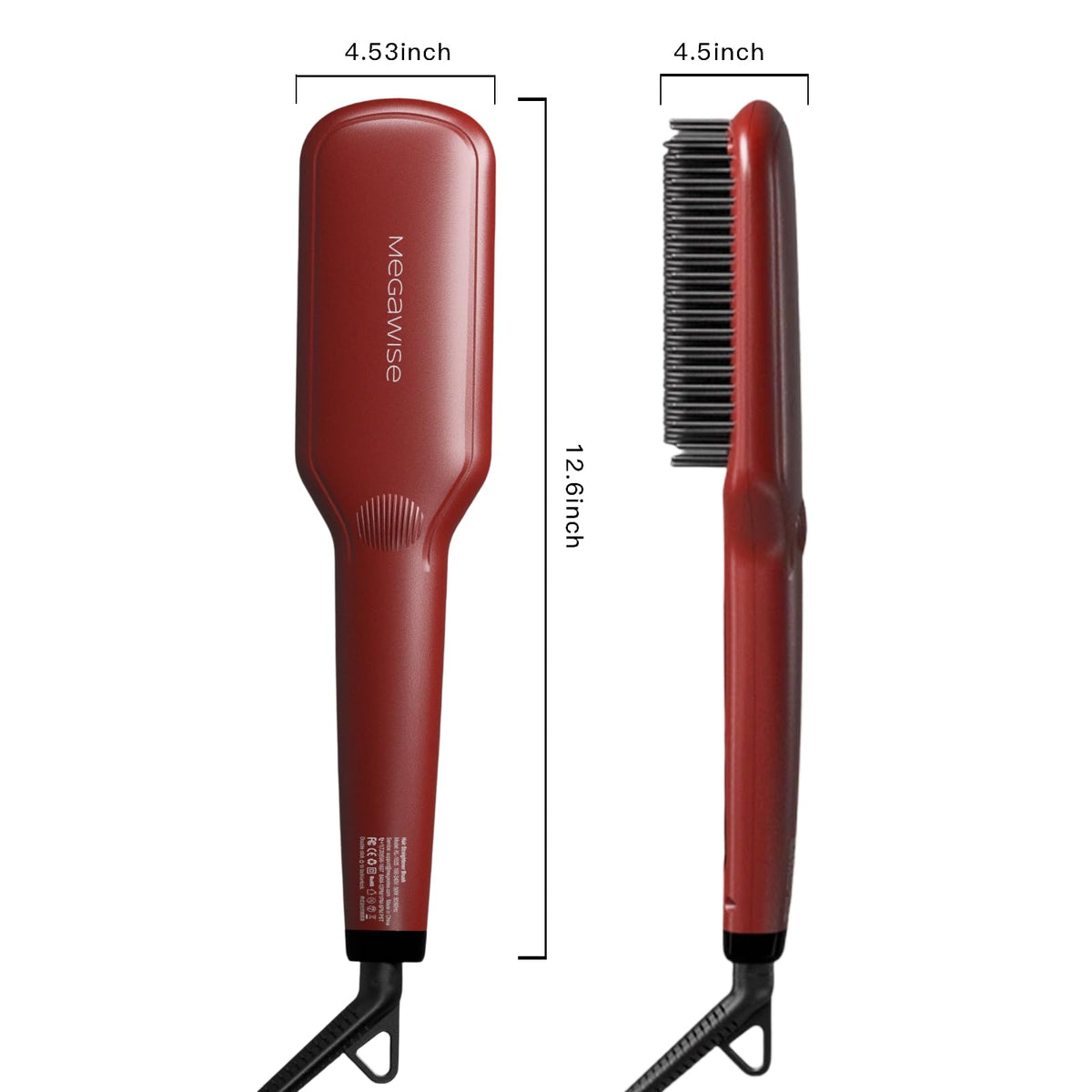 MEGAWISE Hair Straightener Brush packaging