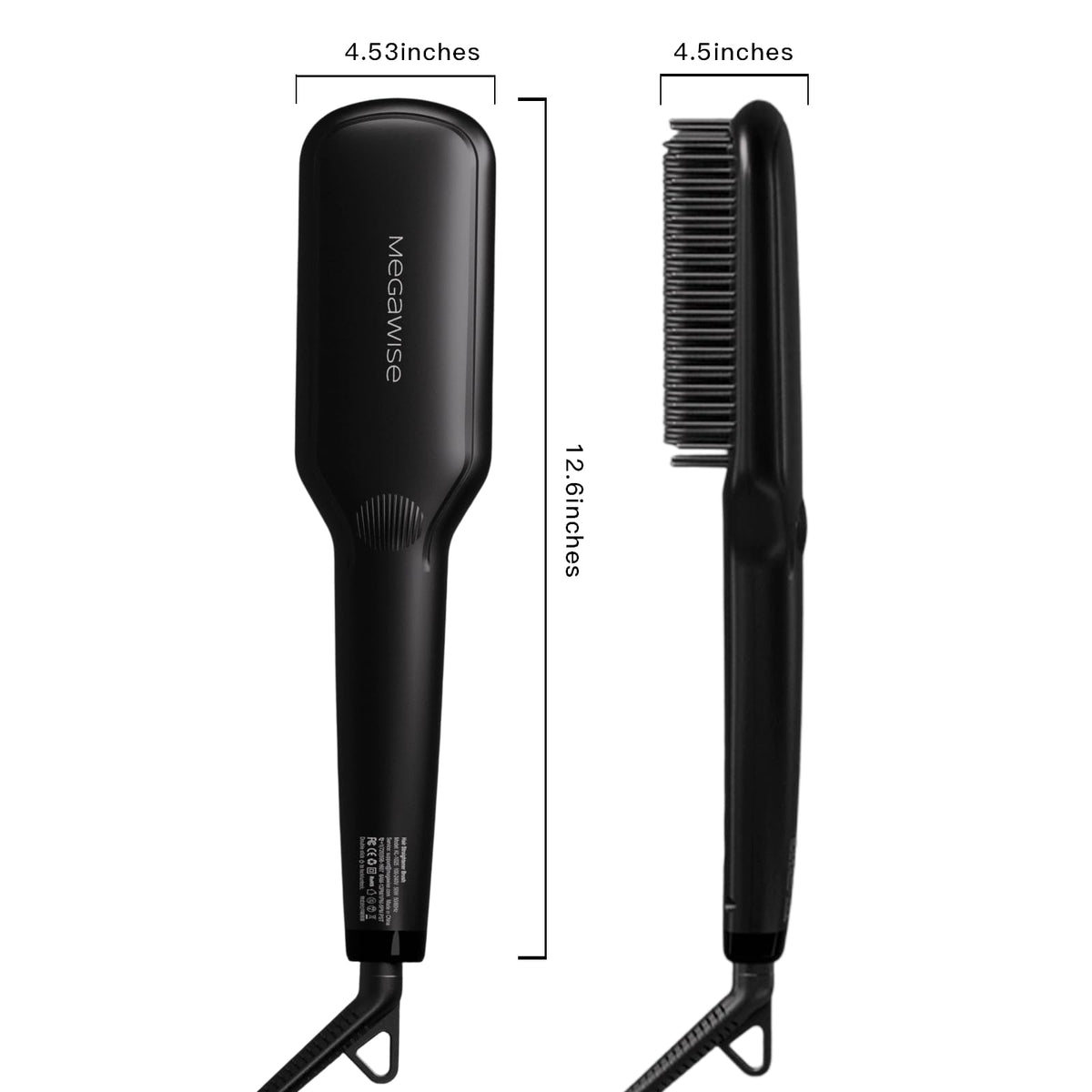 MEGAWISE Hair Straightener Brush packaging