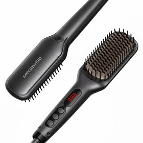MEGAWISE Pro Ceramic Ionic Hair Straightener Brush front view