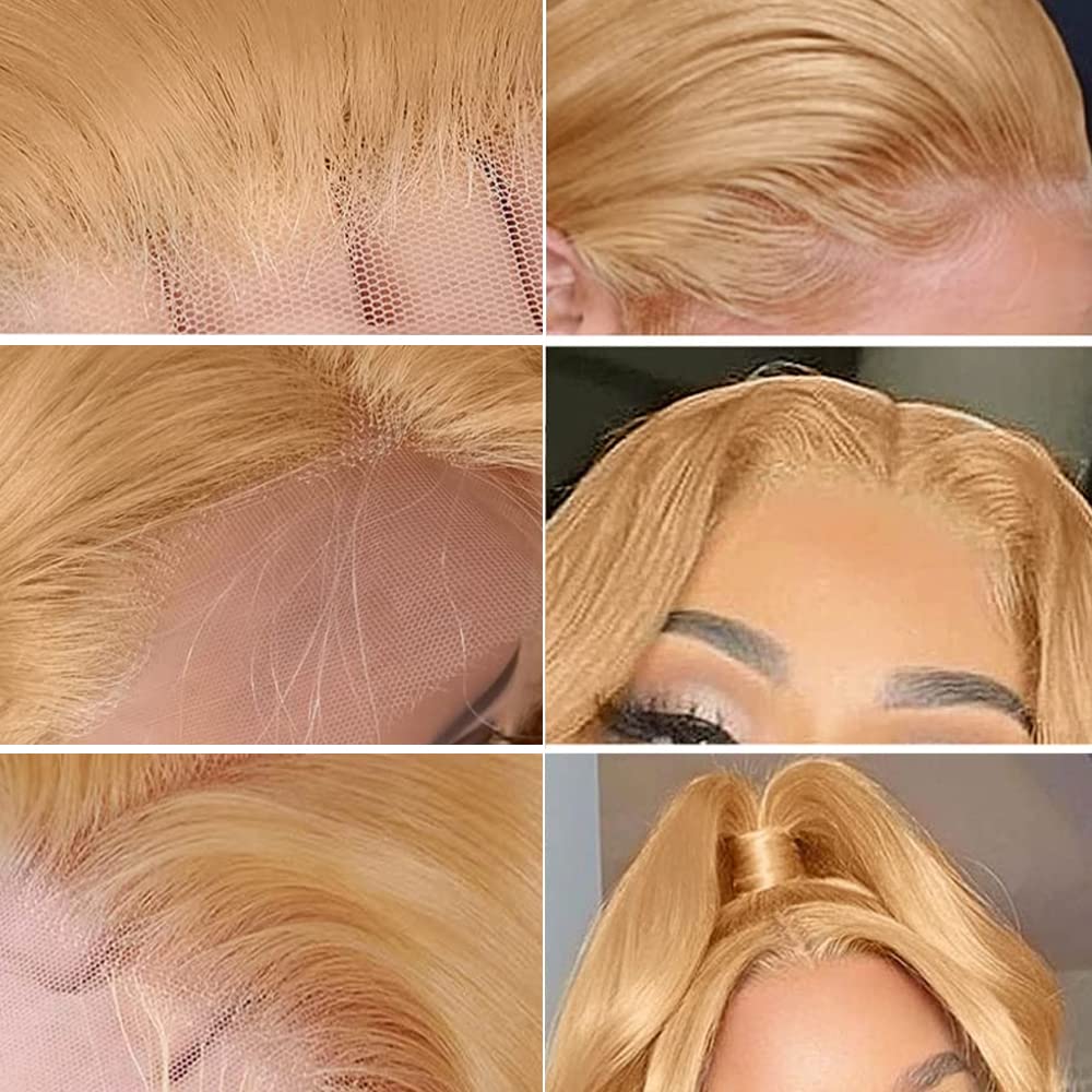 MEGOOD Honey Blonde Wig with adjustable straps