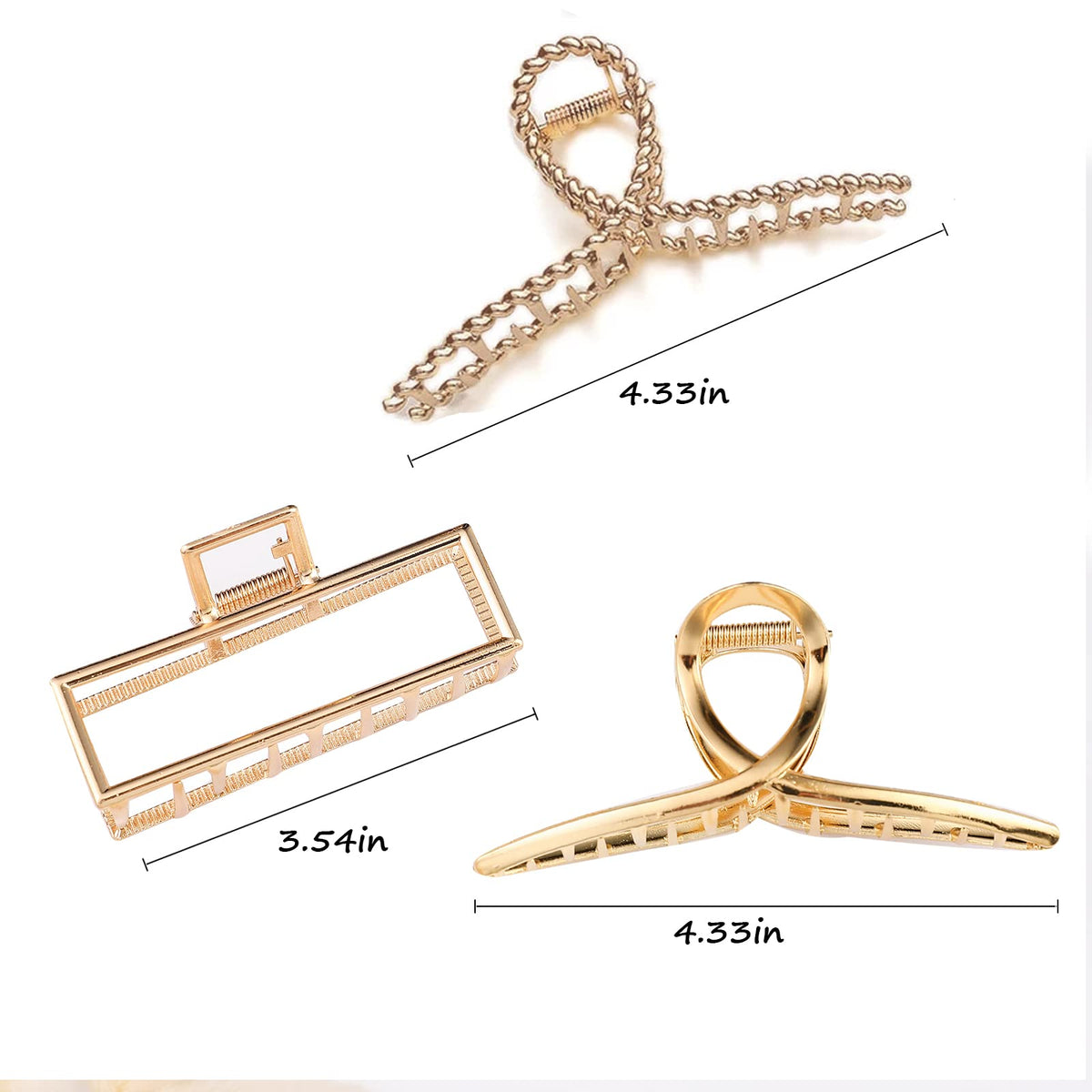 Mehayi claw clips showing strong grip on thick hair