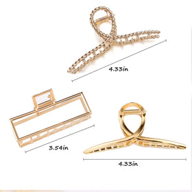 Mehayi claw clips showing strong grip on thick hair