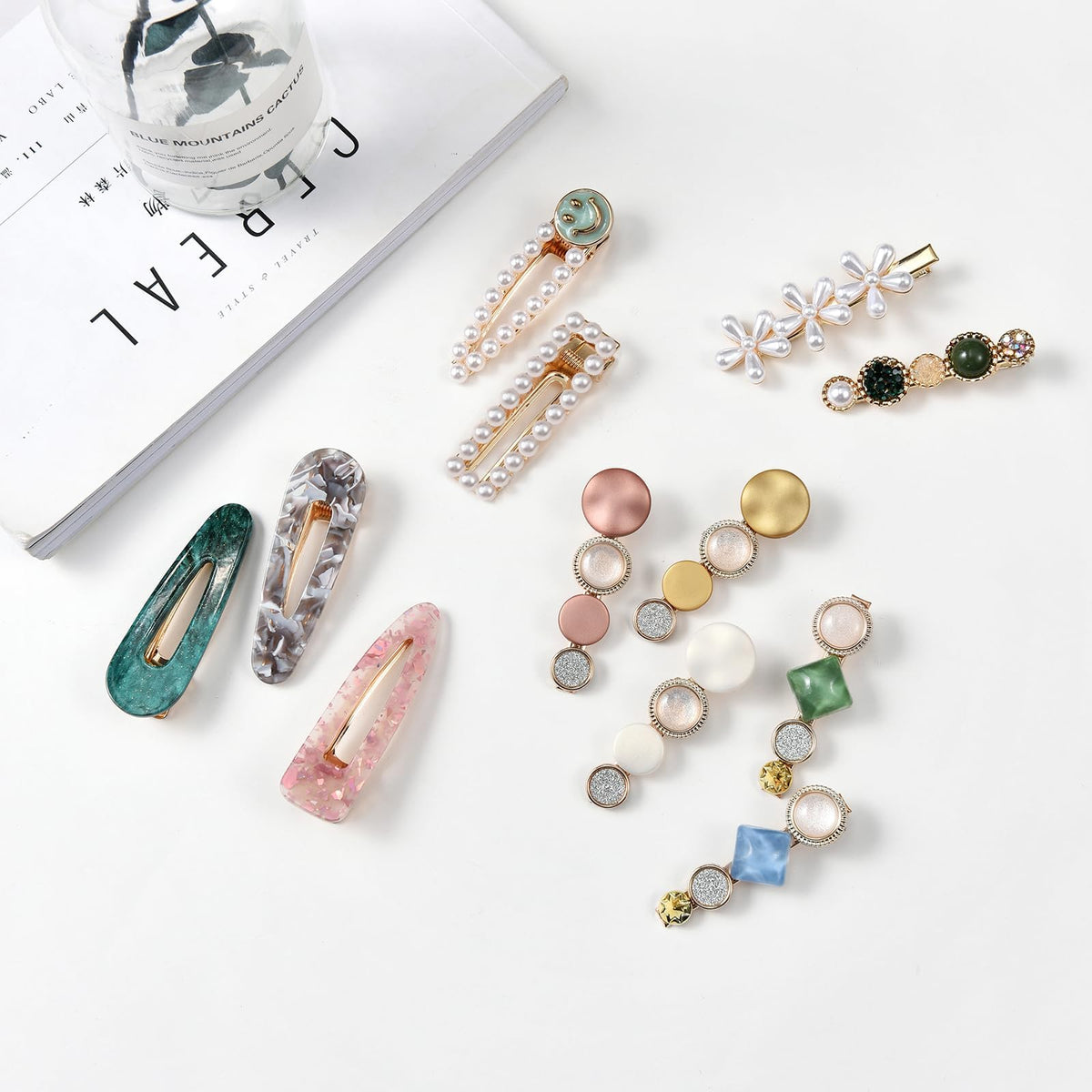 Mehayi hair clips displayed in a stylish packaging