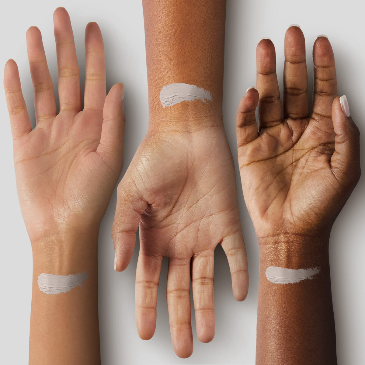 Mehron Makeup CreamBlend Stick applied on skin for demonstration