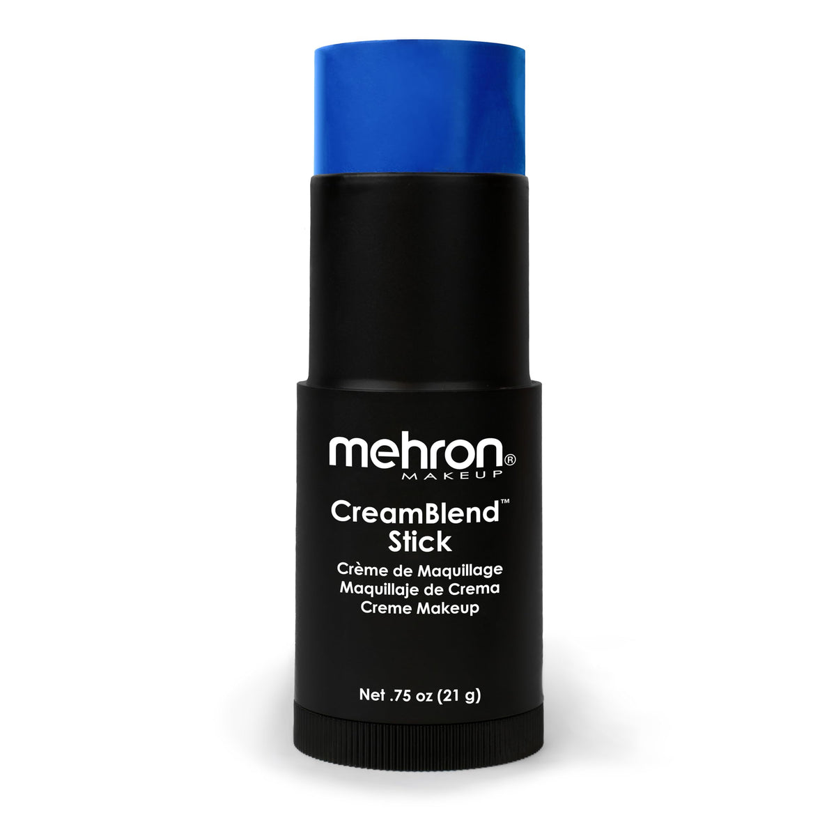 Mehron Makeup CreamBlend Stick BLUE front view
