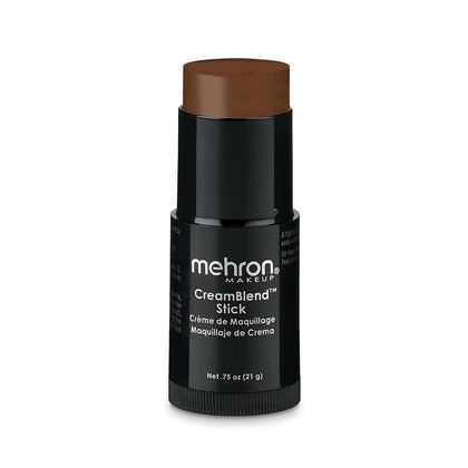 Mehron Makeup CreamBlend Stick Medium Ebony front view