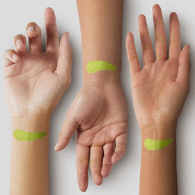 Mehron Makeup CreamBlend Stick OGRE GREEN application on face