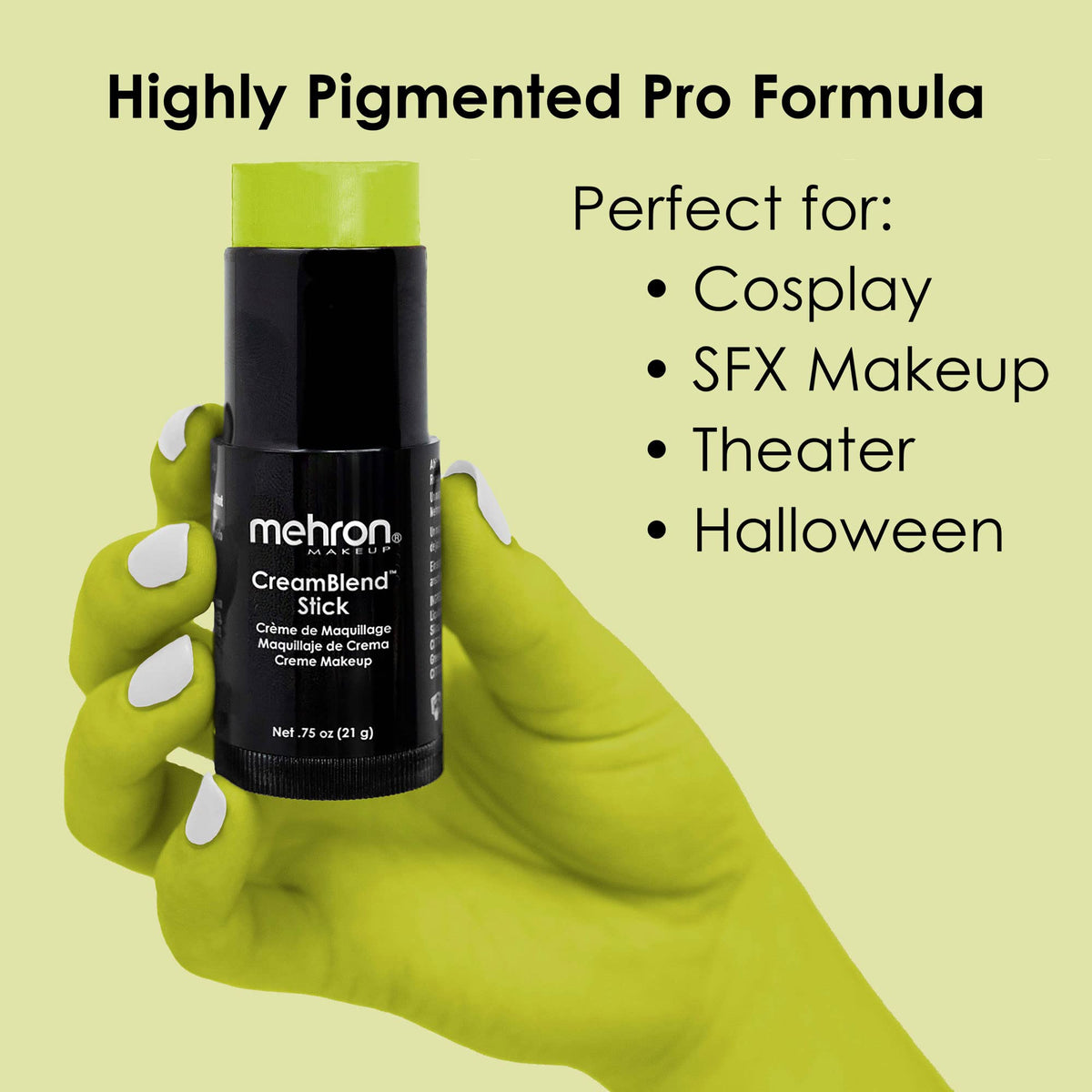 Mehron Makeup CreamBlend Stick OGRE GREEN product details