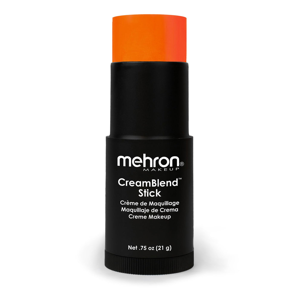Mehron Makeup CreamBlend Stick ORANGE front view
