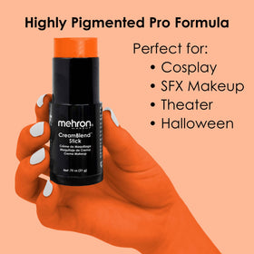 Mehron Makeup CreamBlend Stick ORANGE packaging