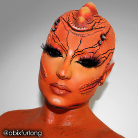 Mehron Makeup CreamBlend Stick ORANGE swatch on skin