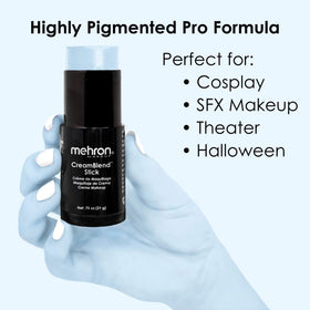 Mehron Makeup CreamBlend Stick Pastel Blue packaging