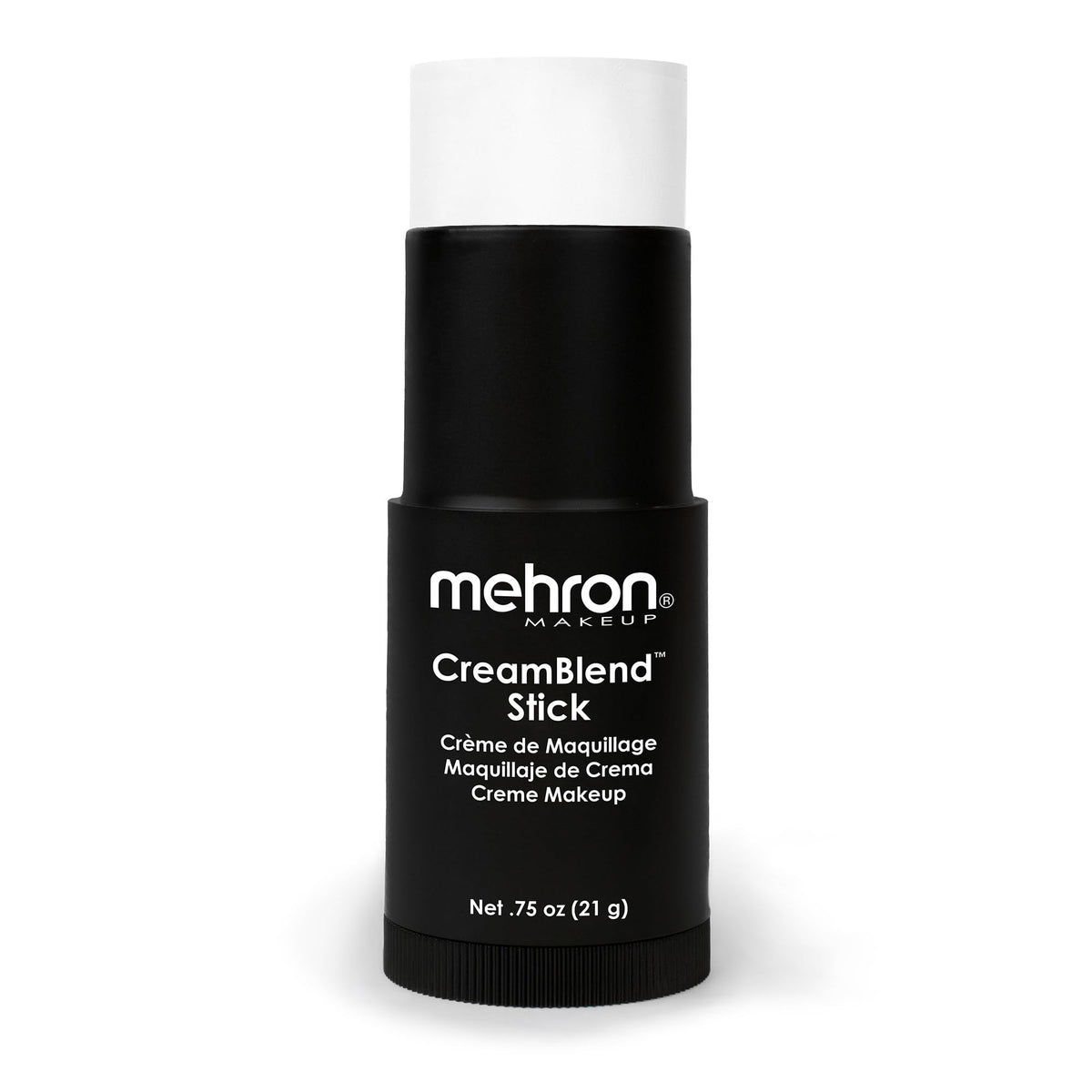 Mehron Makeup CreamBlend Stick WHITE front view