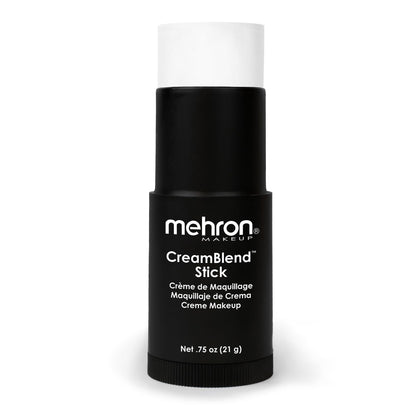 Mehron Makeup CreamBlend Stick WHITE front view