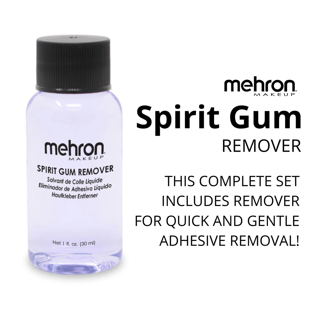 Mehron Makeup kit showing adhesive and remover together
