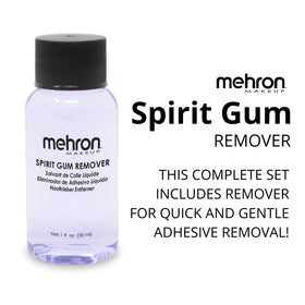 Mehron Makeup kit showing adhesive and remover together