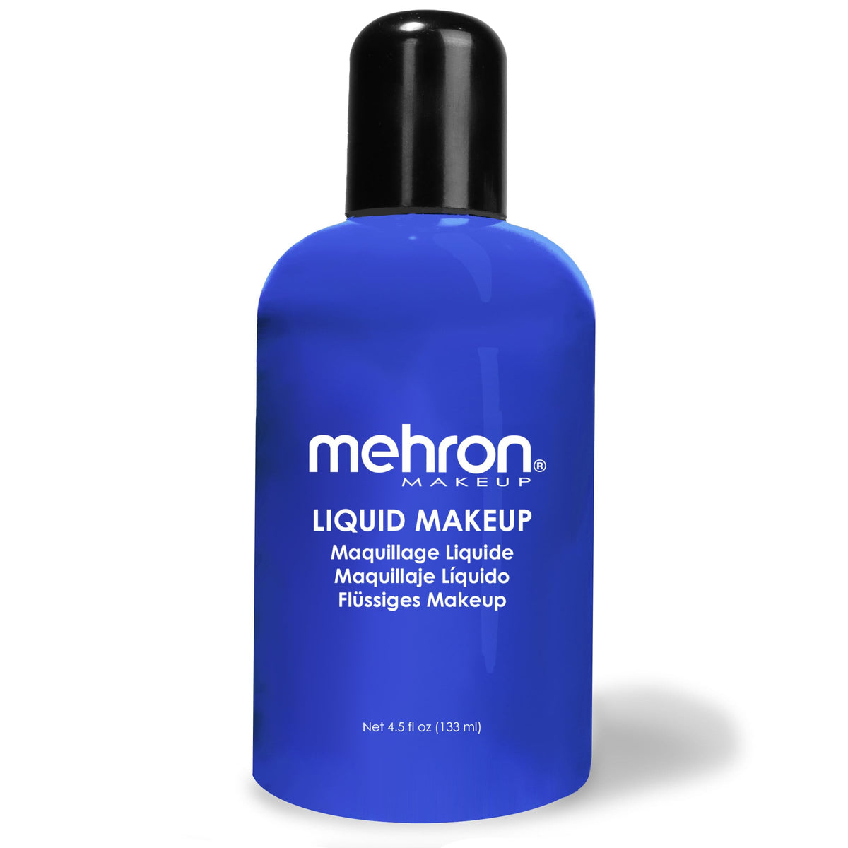 Mehron Makeup Liquid Makeup BLUE front view with packaging