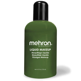Mehron Makeup Liquid Makeup GREEN front view