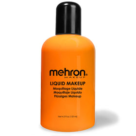 Mehron Makeup Liquid Makeup ORANGE bottle front view