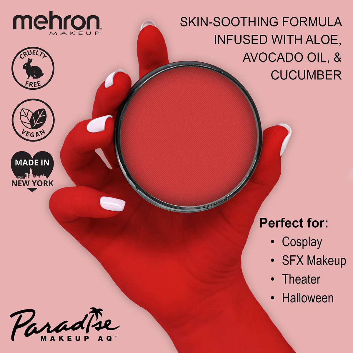 Mehron Makeup Paradise AQ Beach Berry packaging