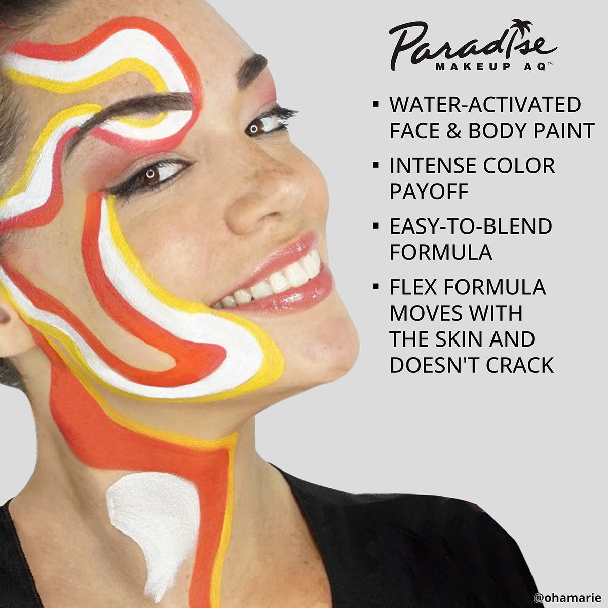 Mehron Makeup Paradise AQ Black with brush