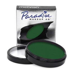 Mehron Makeup Paradise AQ Dark Green body paint front view