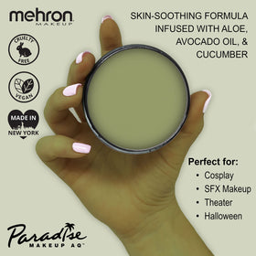 Mehron Makeup Paradise AQ Face & Body Paint Olive packaging